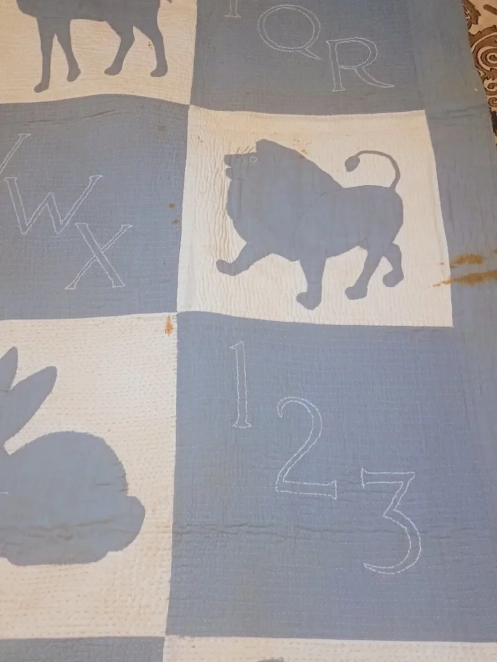 Handstitched antique baby